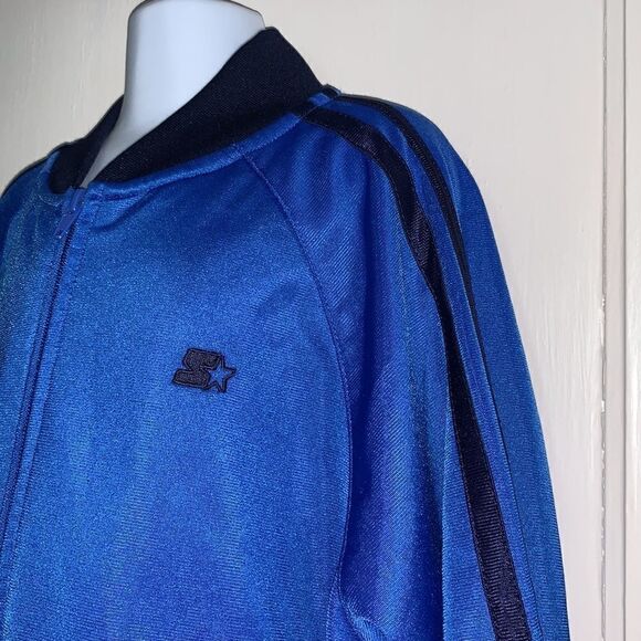 Starter blue jacket with black trim - Picture 2 of 10